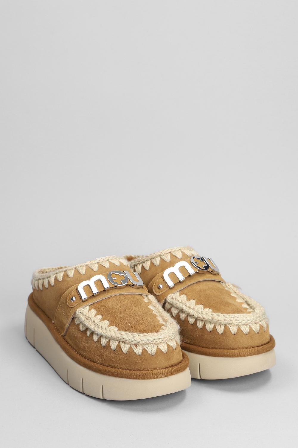 Deliberti Mou Slipper-mule Bounce Clog In Camoscio Marrone Cod. 408450 - Deliberti The Luxury Shopping