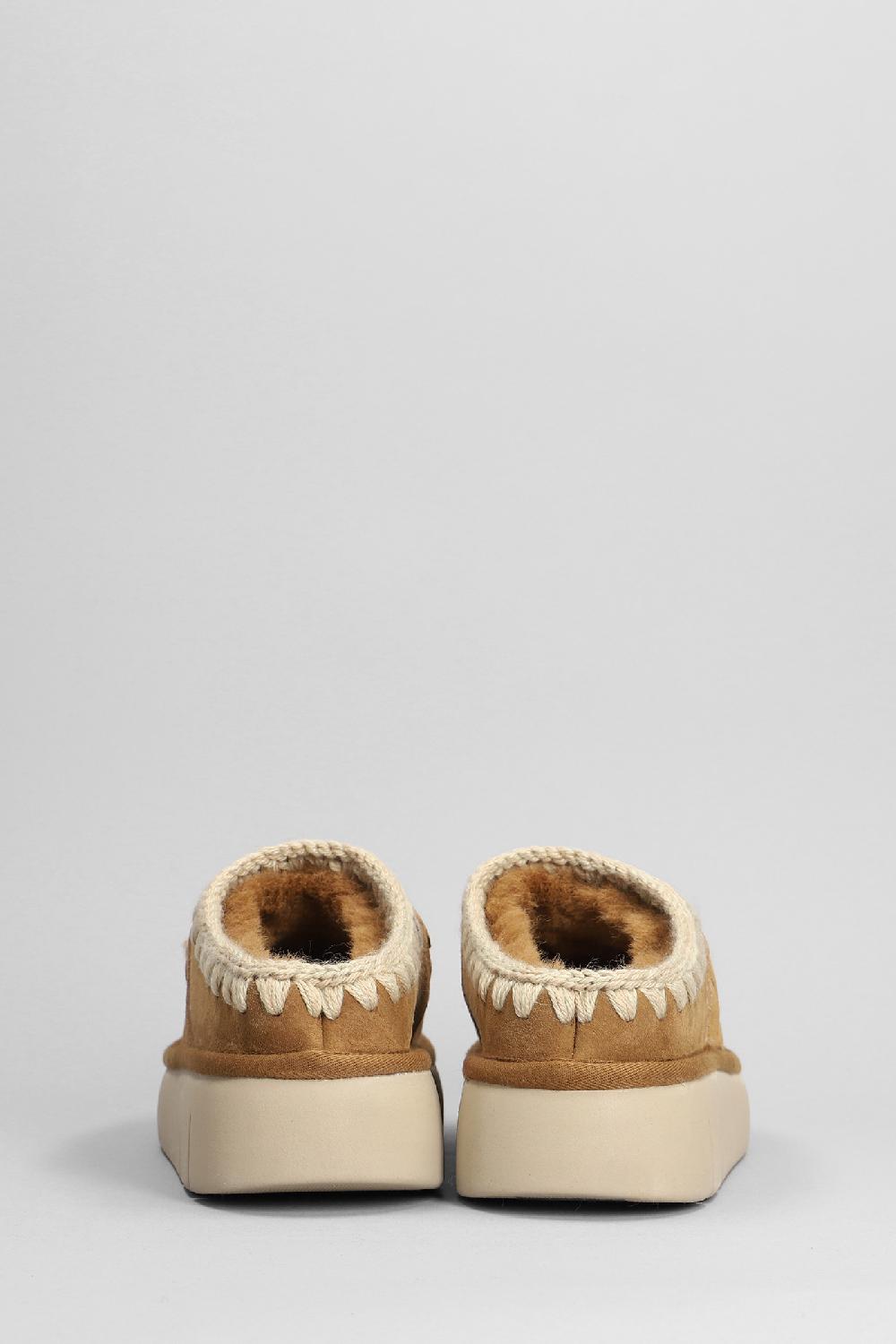 Deliberti Mou Slipper-mule Bounce Clog In Camoscio Marrone Cod. 408450 - Deliberti The Luxury Shopping
