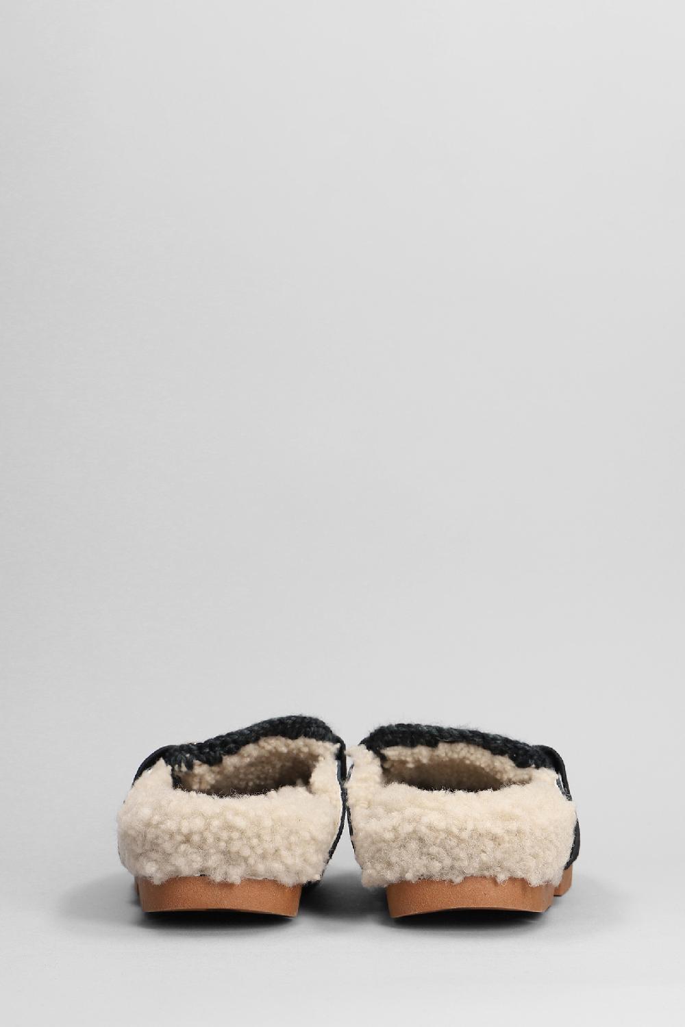 Deliberti Mou Slipper-mule Winter Bio Slide In Camoscio Nero Cod. 408442 - Deliberti The Luxury Shopping