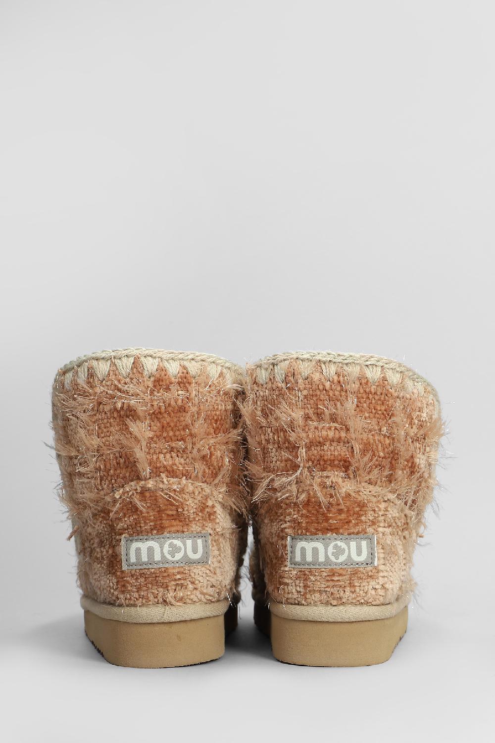 Deliberti Mou Tronchetti Tacco Basso Eskimo 18 In Pelle Beige Cod. 408414 - Deliberti The Luxury Shopping