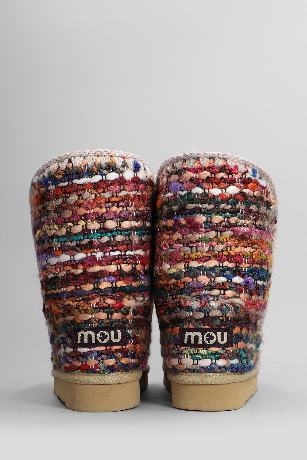 Deliberti Mou Tronchetti Tacco Basso Eskimo 24 In Lana Multicolor Cod. 408413 - Deliberti The Luxury Shopping