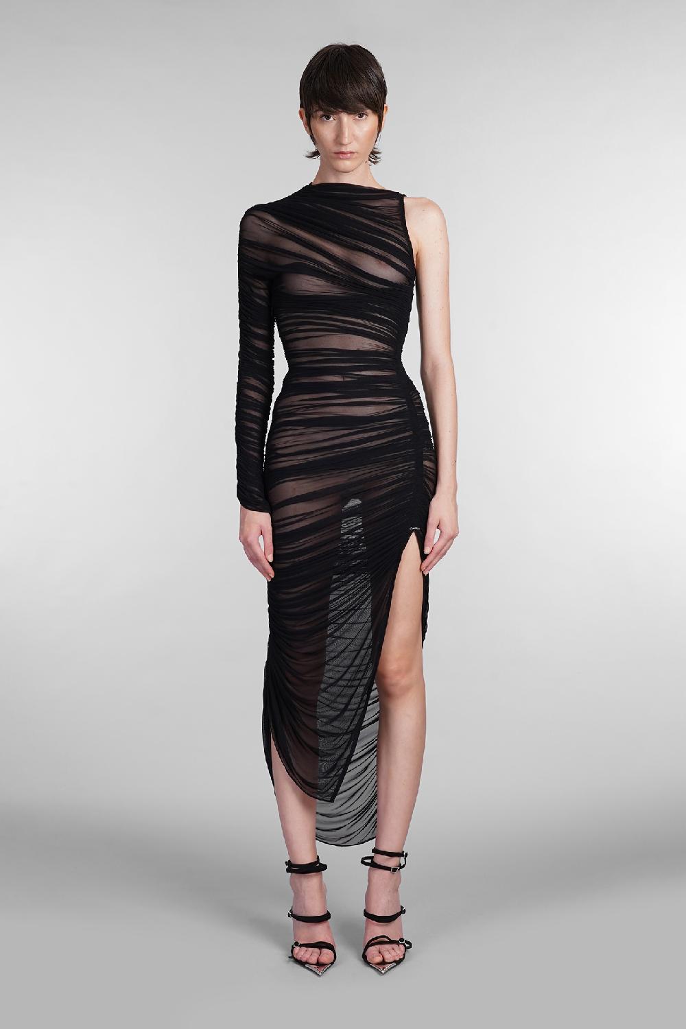 Deliberti Mugler Abito in poliammide nera cod. 402657 - Deliberti The Luxury Shopping