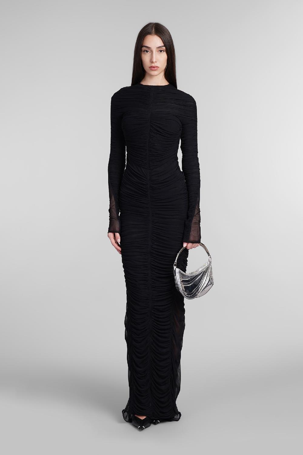 Deliberti Mugler Abito In Poliestere Nero Cod. 405085 - Deliberti The Luxury Shopping