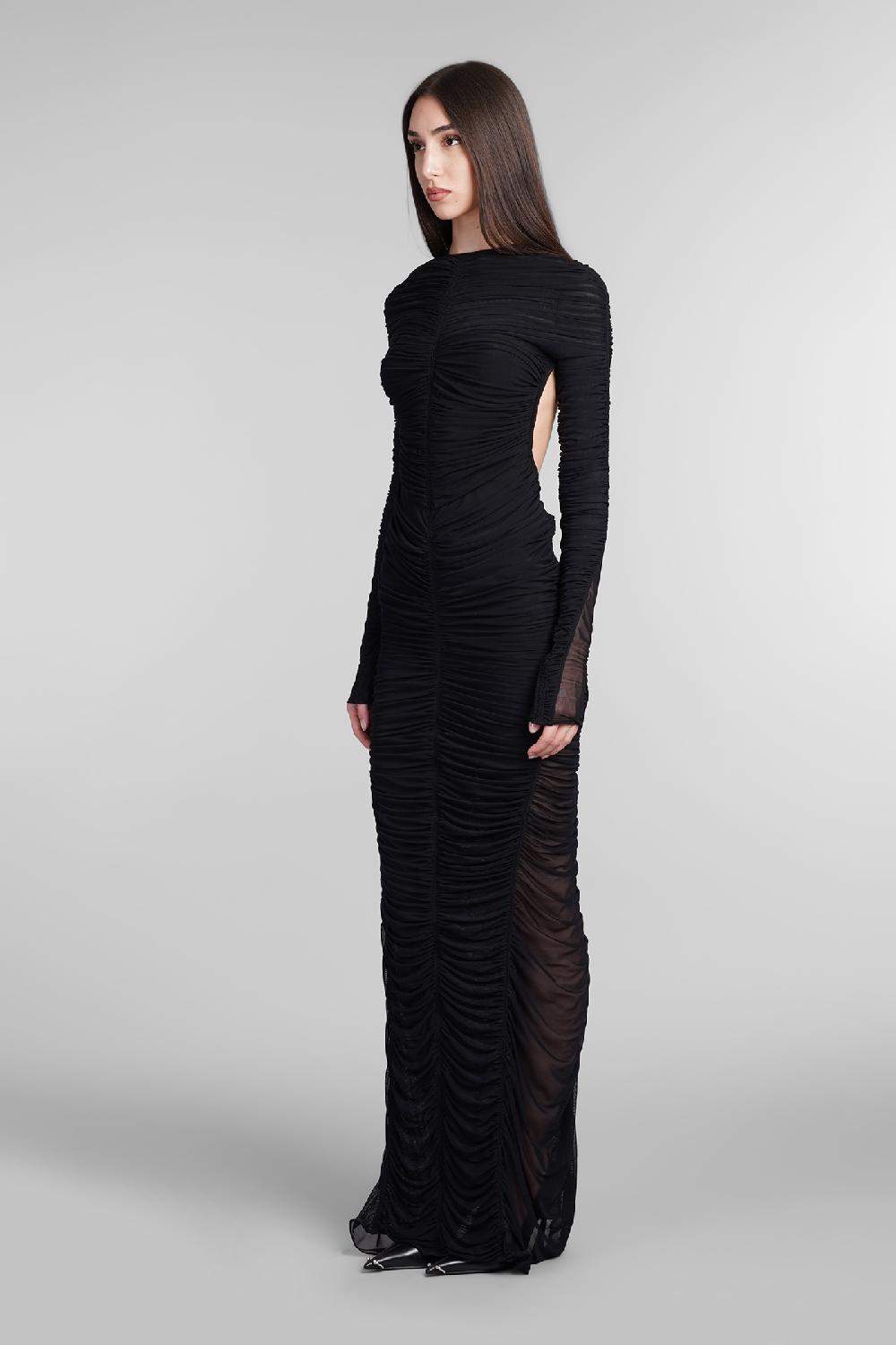 Deliberti Mugler Abito In Poliestere Nero Cod. 405085 - Deliberti The Luxury Shopping