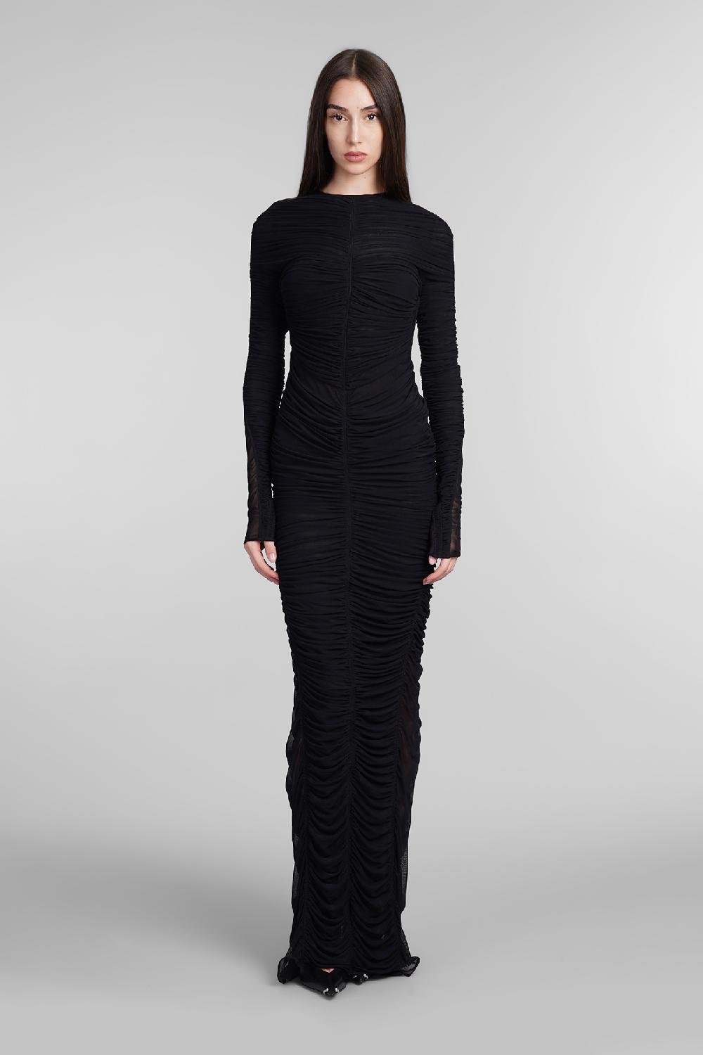 Deliberti Mugler Abito in poliestere nero cod. 405085 - Deliberti The Luxury Shopping