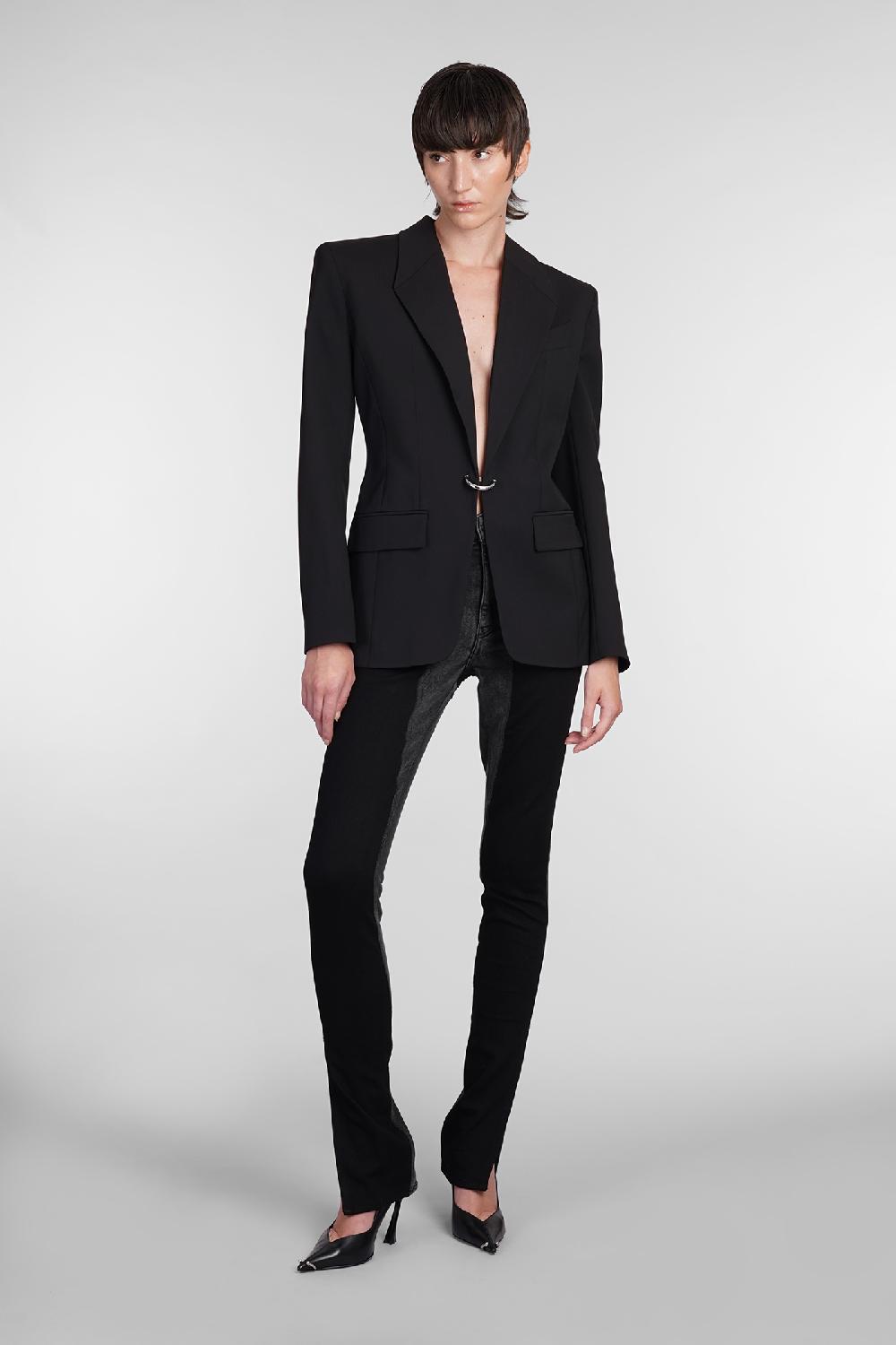 Deliberti Mugler Blazer In Lana Nera Cod. 406705 - Deliberti The Luxury Shopping