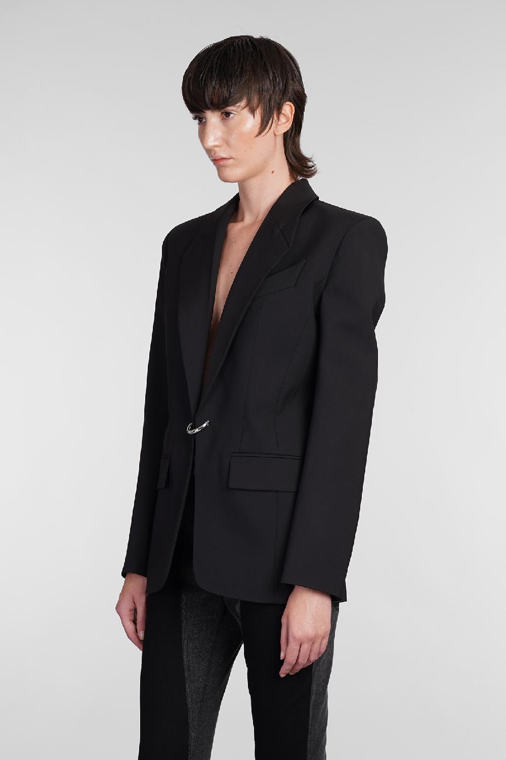 Deliberti Mugler Blazer In Lana Nera Cod. 406705 - Deliberti The Luxury Shopping