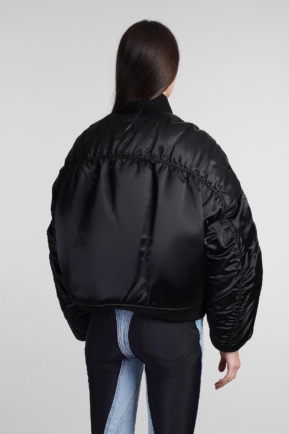 Deliberti Mugler Bomber In Nylon Nero Cod. 407729 - Deliberti The Luxury Shopping