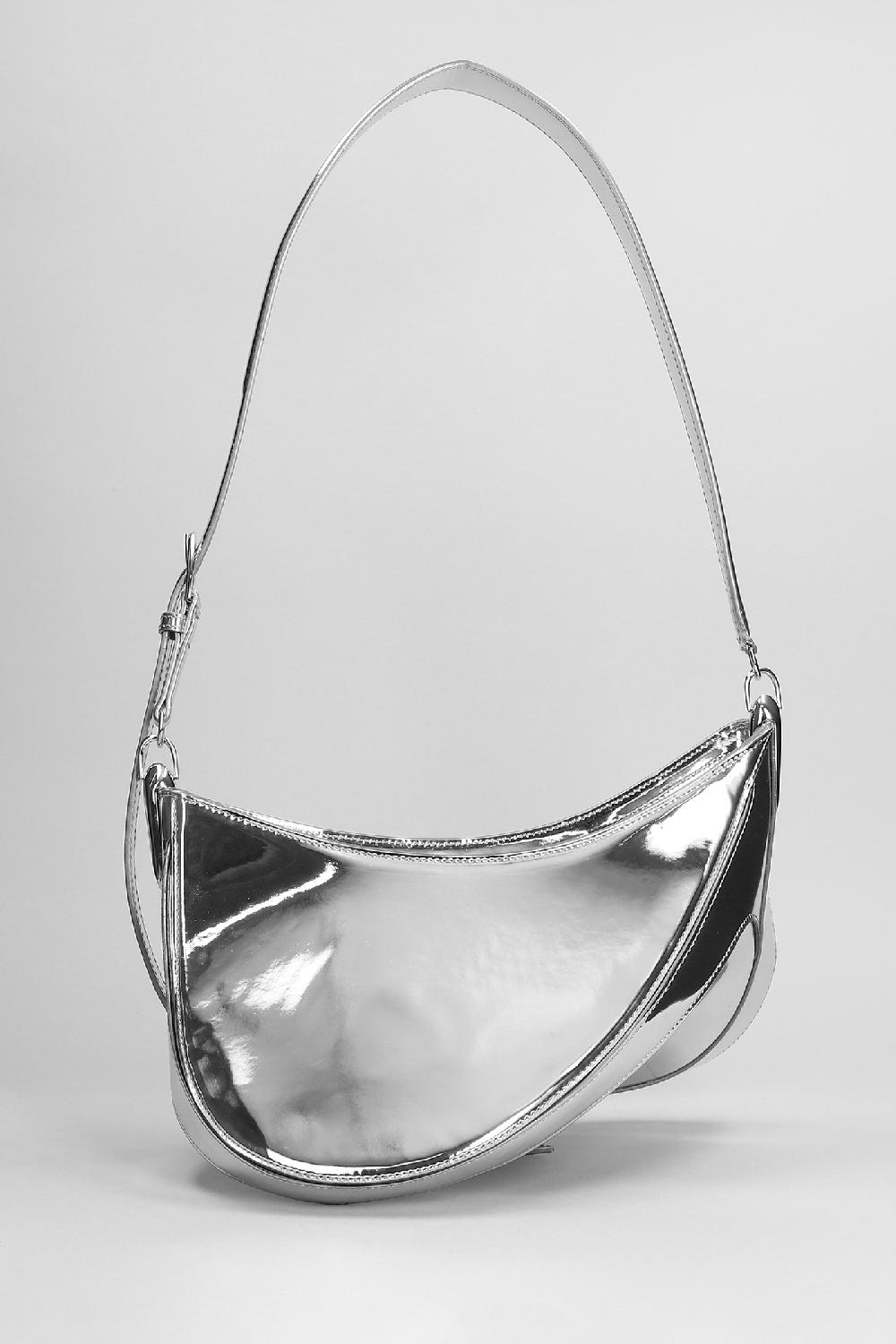 Deliberti Mugler Borsa A Spalla In Pelle Argento Cod. 378433 - Deliberti The Luxury Shopping