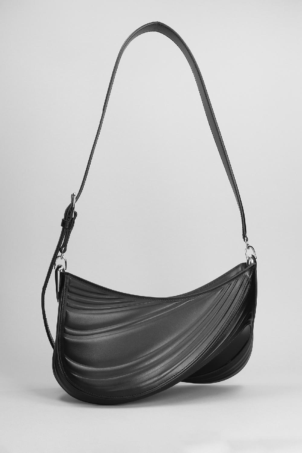 Deliberti Mugler Borsa A Spalla In Pelle Nera Cod. 379864 - Deliberti The Luxury Shopping