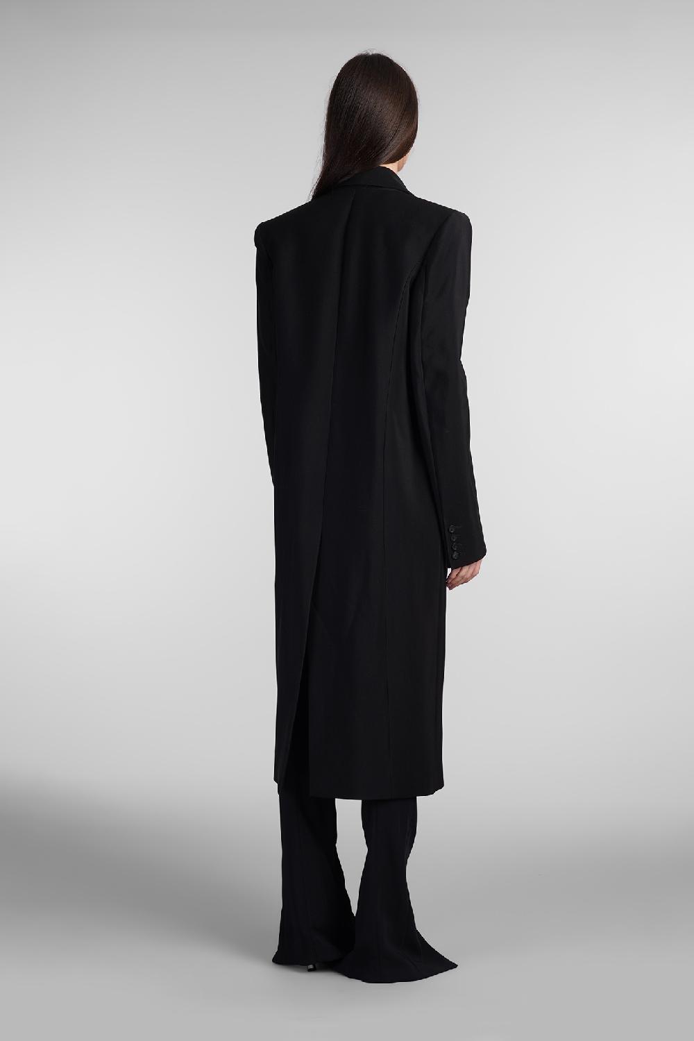 Deliberti Mugler Cappotto In Viscosa Nera Cod. 407730 - Deliberti The Luxury Shopping