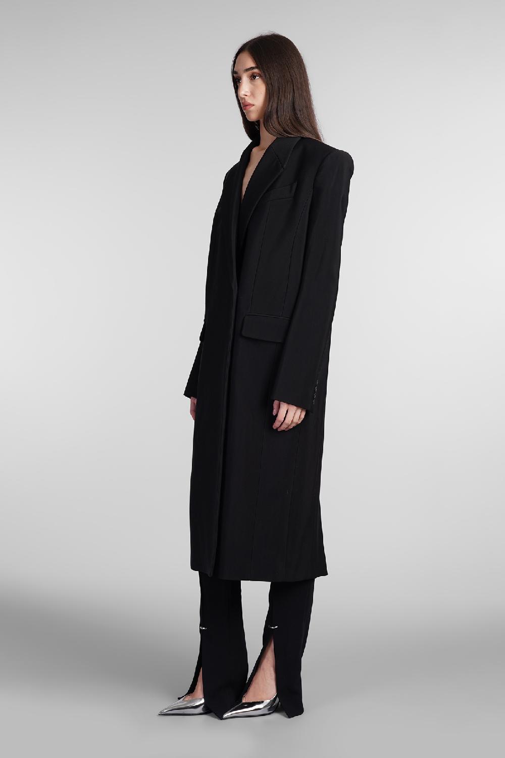 Deliberti Mugler Cappotto In Viscosa Nera Cod. 407730 - Deliberti The Luxury Shopping