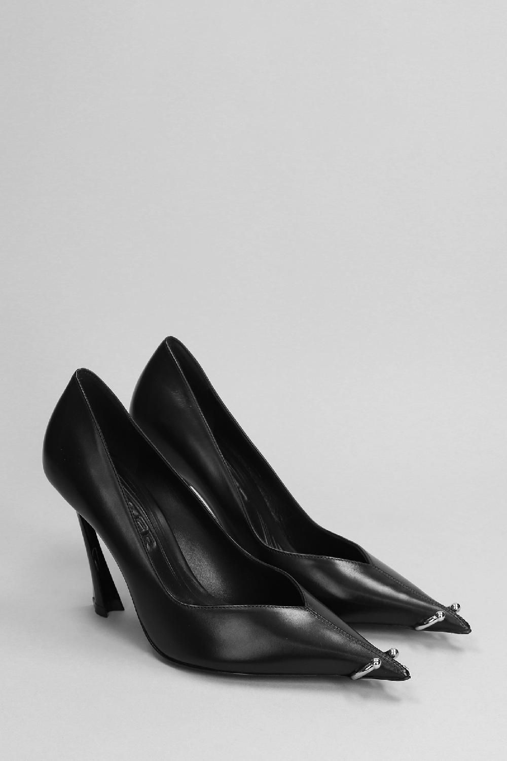 Deliberti Mugler Decollete In Pelle Nera Cod. 403678 - Deliberti The Luxury Shopping