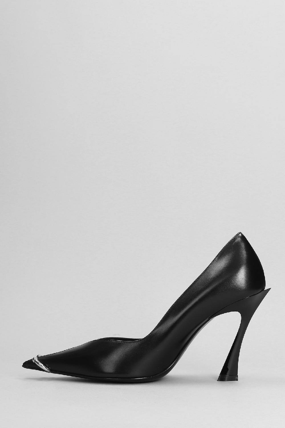 Deliberti Mugler Decollete In Pelle Nera Cod. 403678 - Deliberti The Luxury Shopping