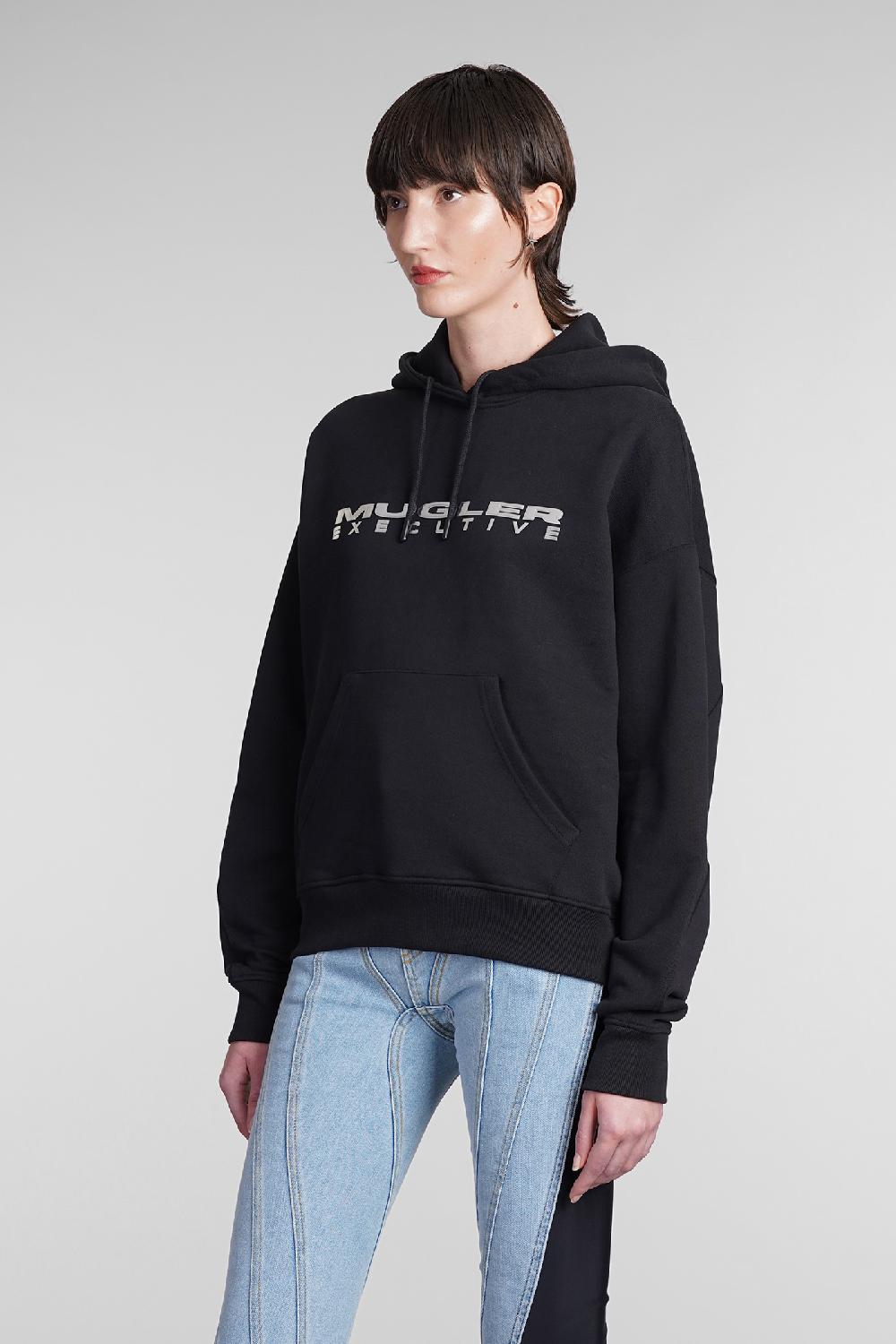 Deliberti Mugler Felpa In Cotone Nero Cod. 393194 - Deliberti The Luxury Shopping