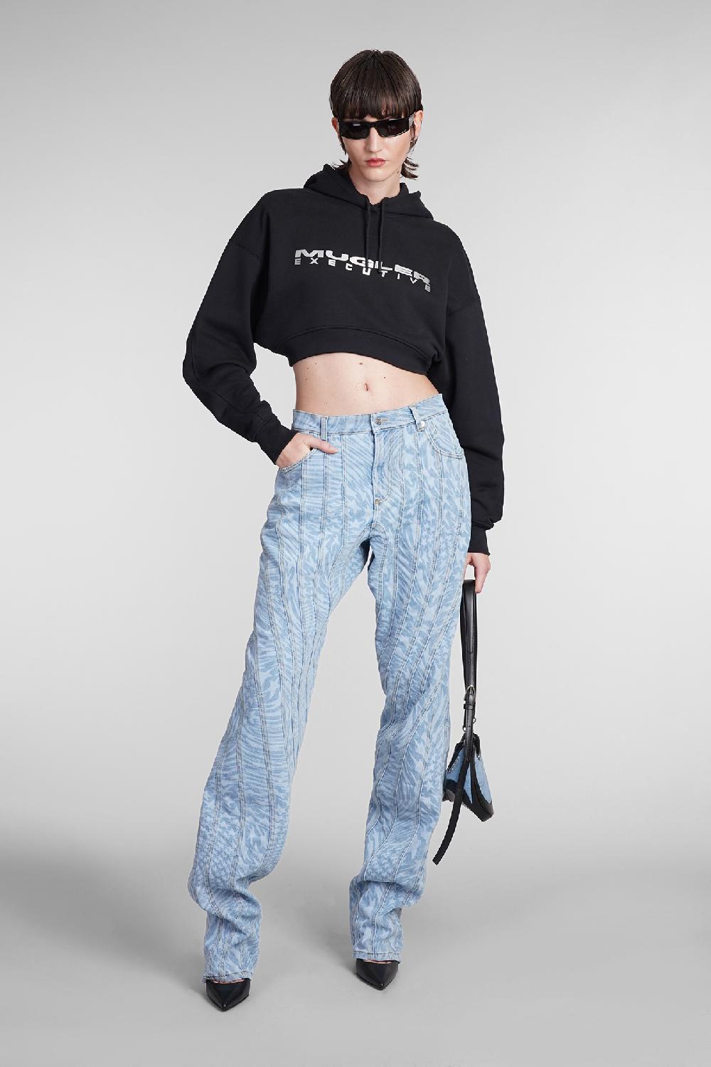 Deliberti Mugler Felpa In Cotone Nero Cod. 393195 - Deliberti The Luxury Shopping