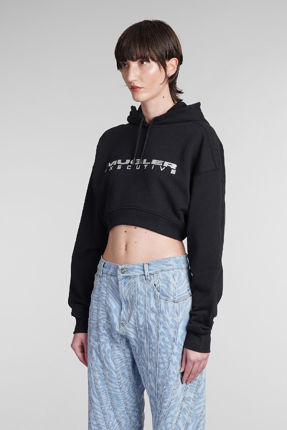 Deliberti Mugler Felpa In Cotone Nero Cod. 393195 - Deliberti The Luxury Shopping