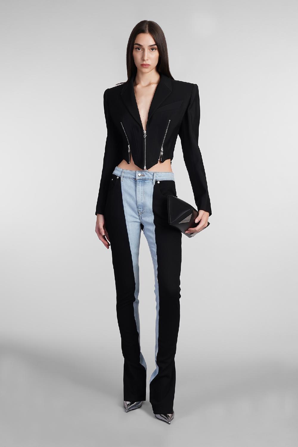 Deliberti Mugler Jeans In Cotone Blu Cod. 409204 - Deliberti The Luxury Shopping