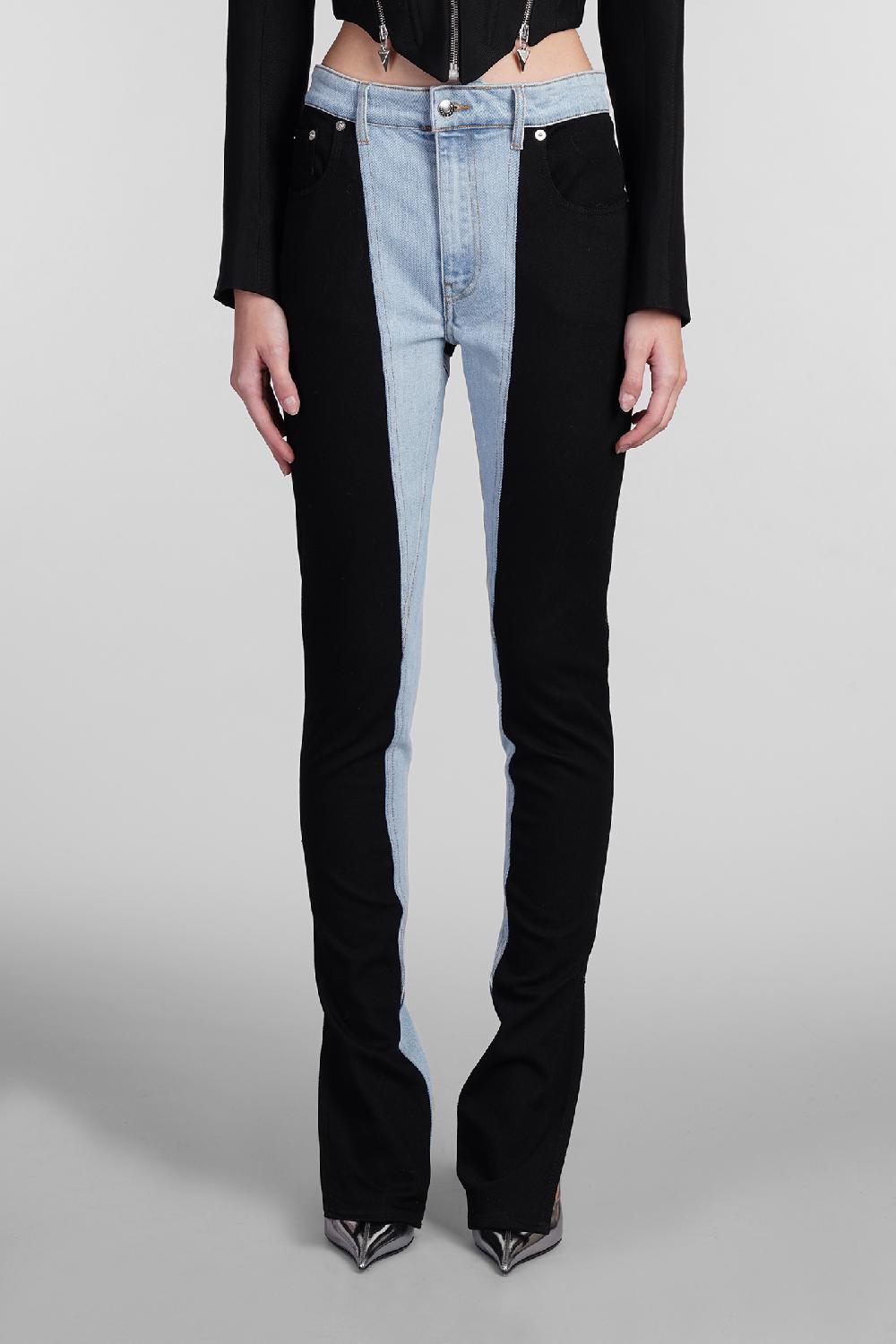 Deliberti Mugler Jeans in cotone blu cod. 409204 - Deliberti The Luxury Shopping