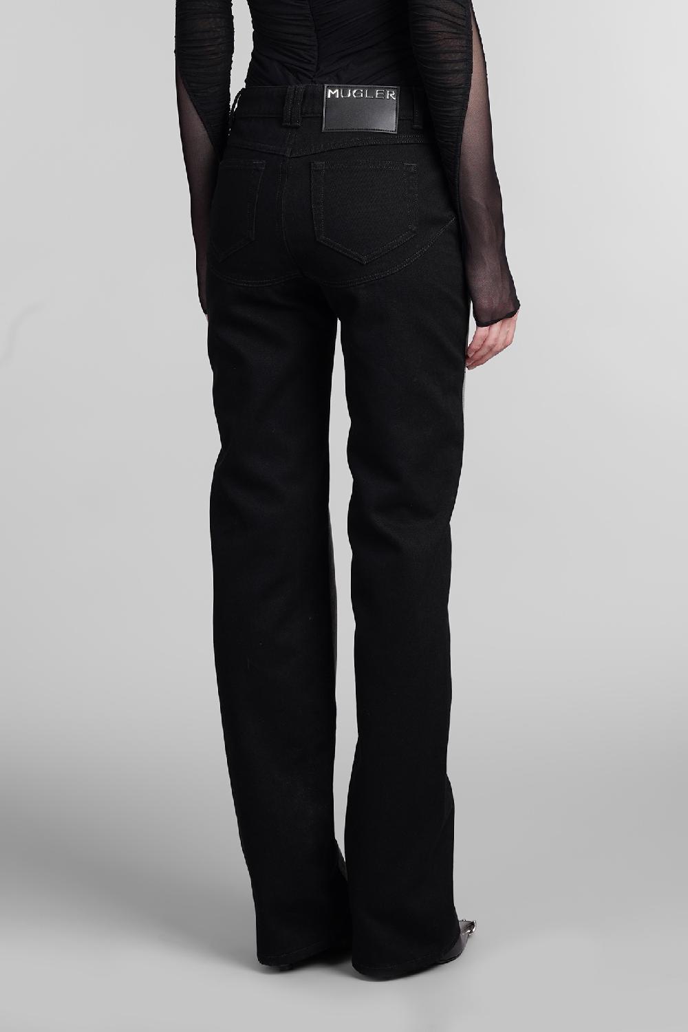 Deliberti Mugler Jeans In Cotone Nero Cod. 406341 - Deliberti The Luxury Shopping