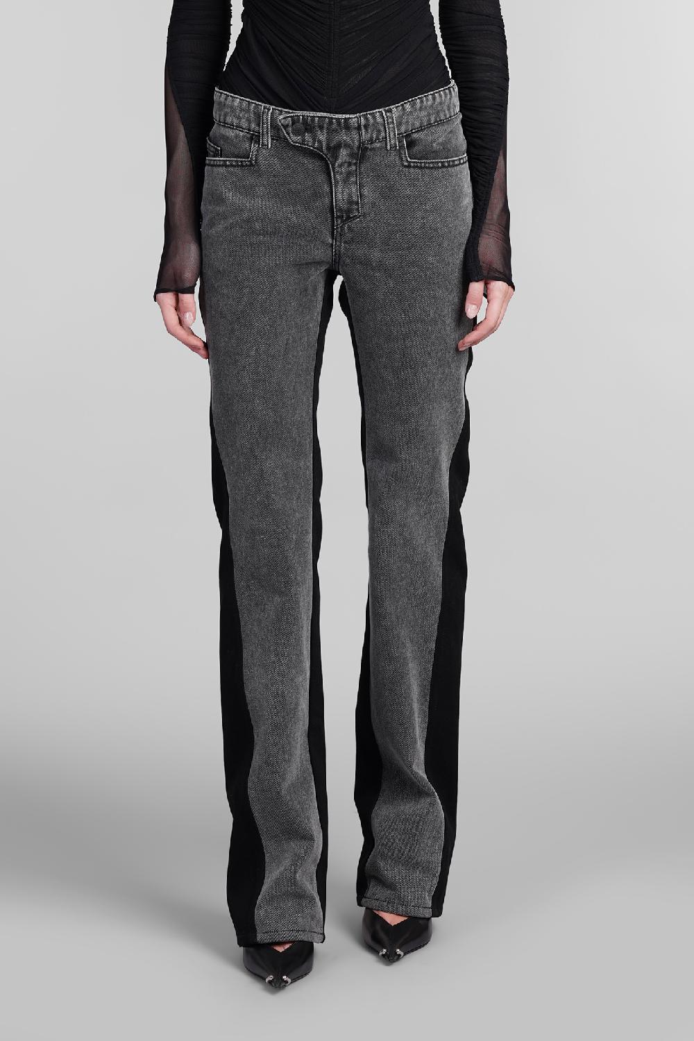Deliberti Mugler Jeans in cotone nero cod. 406341 - Deliberti The Luxury Shopping