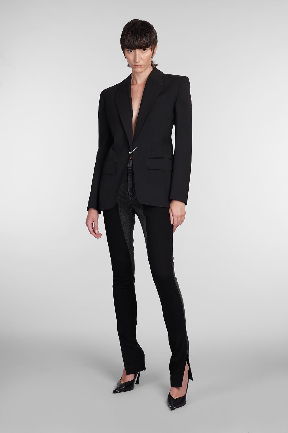 Deliberti Mugler Jeans In Cotone Nero Cod. 406706 - Deliberti The Luxury Shopping