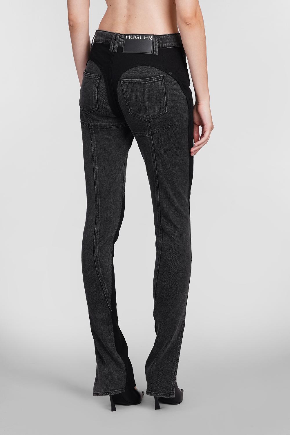 Deliberti Mugler Jeans In Cotone Nero Cod. 406706 - Deliberti The Luxury Shopping