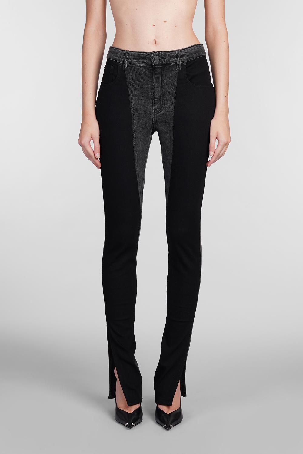 Deliberti Mugler Jeans in cotone nero cod. 406706 - Deliberti The Luxury Shopping