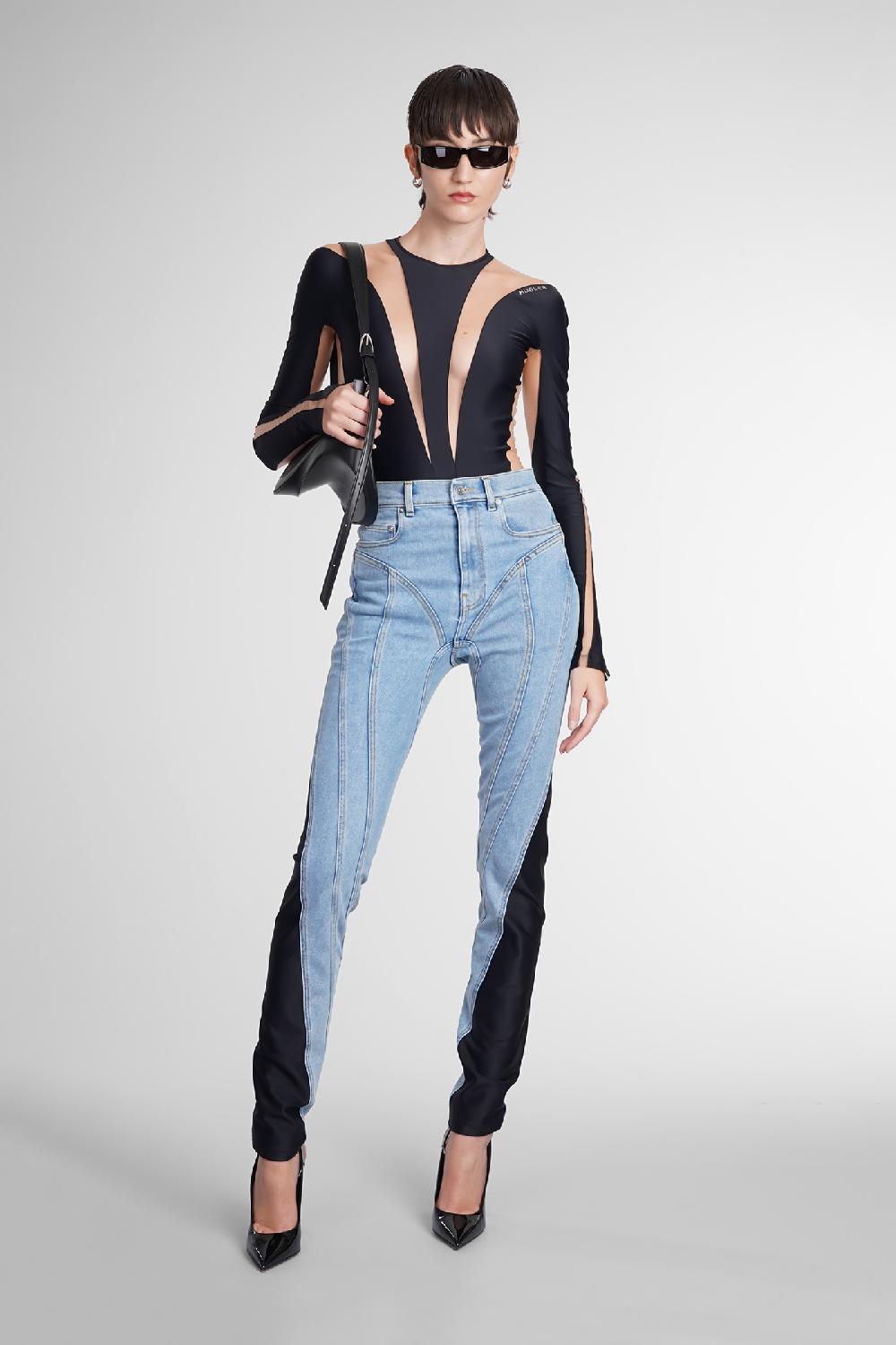 Deliberti Mugler Jeans In Denim Blu Cod. 366042 - Deliberti The Luxury Shopping