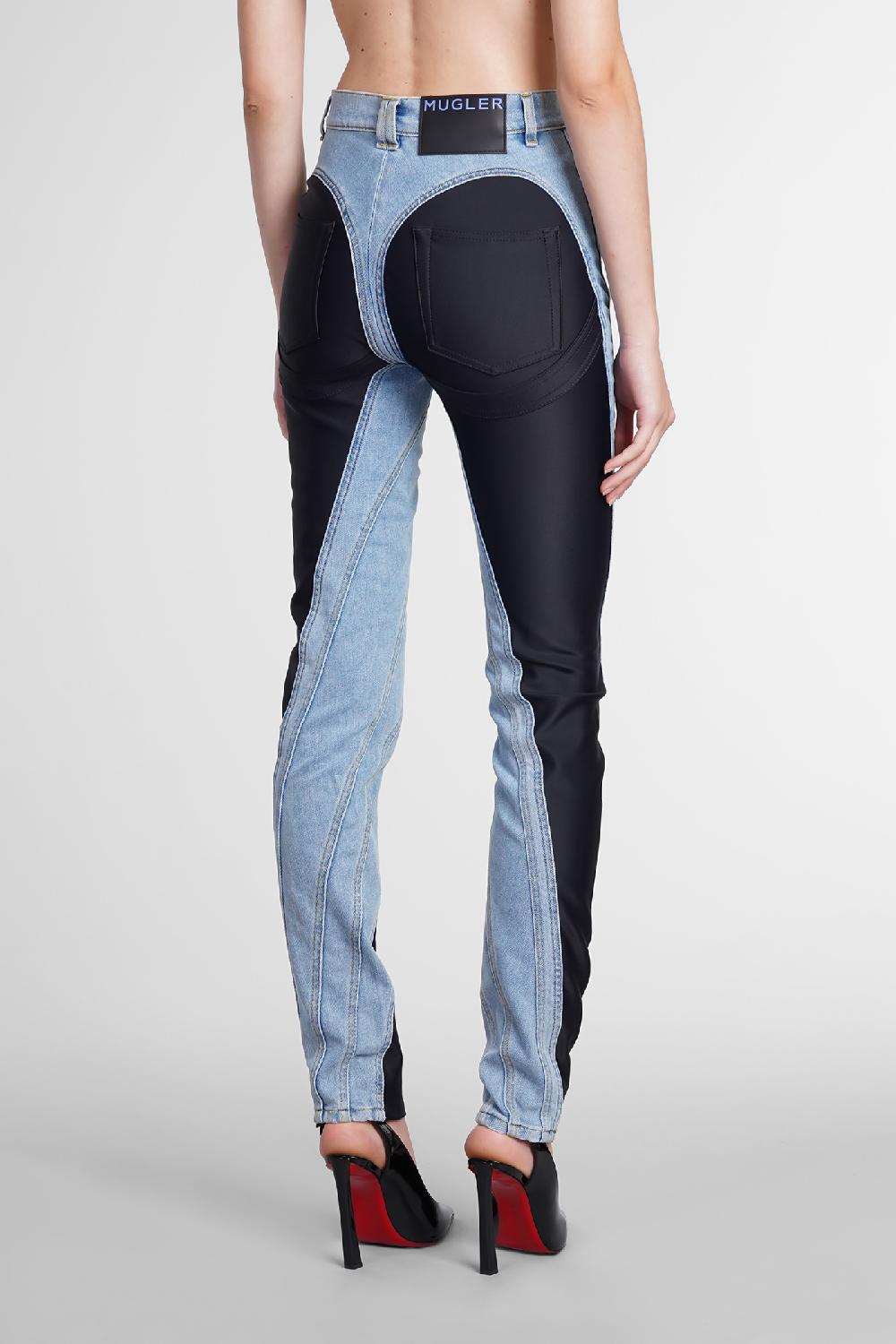 Deliberti Mugler Jeans In Denim Blu Cod. 366042 - Deliberti The Luxury Shopping