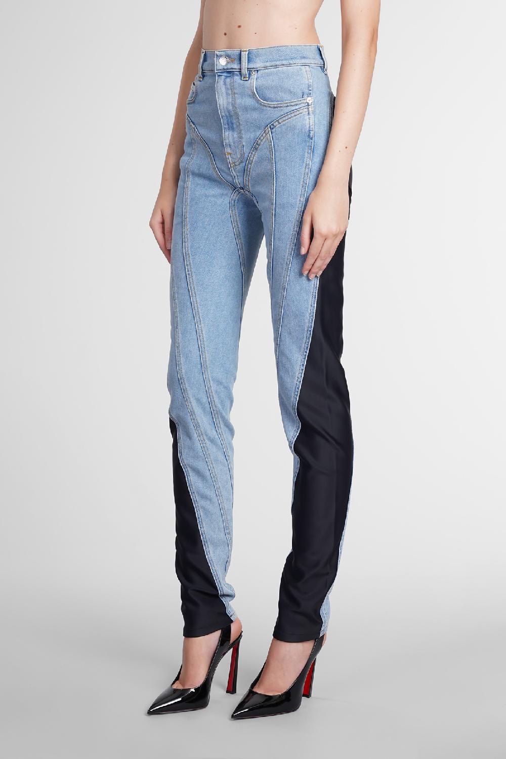 Deliberti Mugler Jeans In Denim Blu Cod. 366042 - Deliberti The Luxury Shopping
