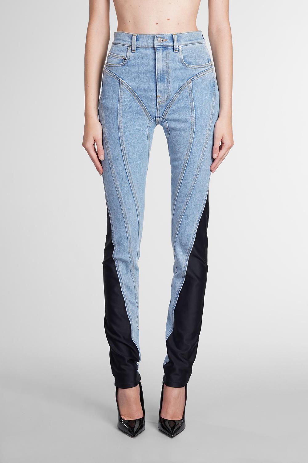 Deliberti Mugler Jeans in denim blu cod. 366042 - Deliberti The Luxury Shopping