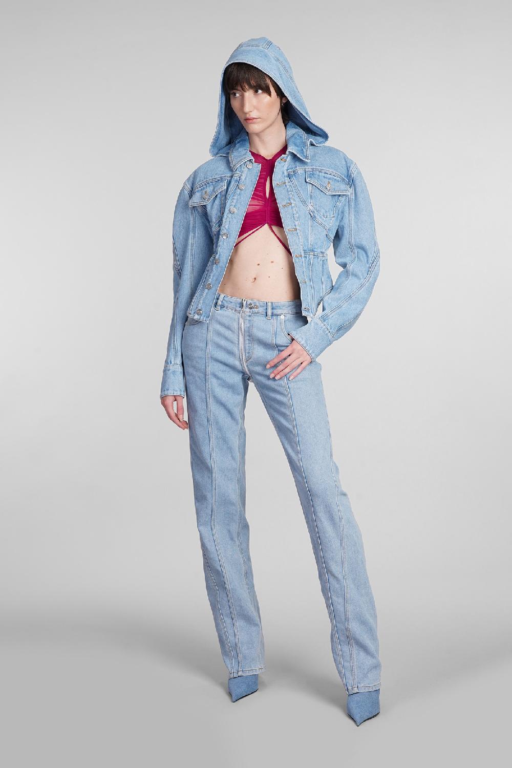 Deliberti Mugler Jeans In Denim Blu Cod. 400898 - Deliberti The Luxury Shopping