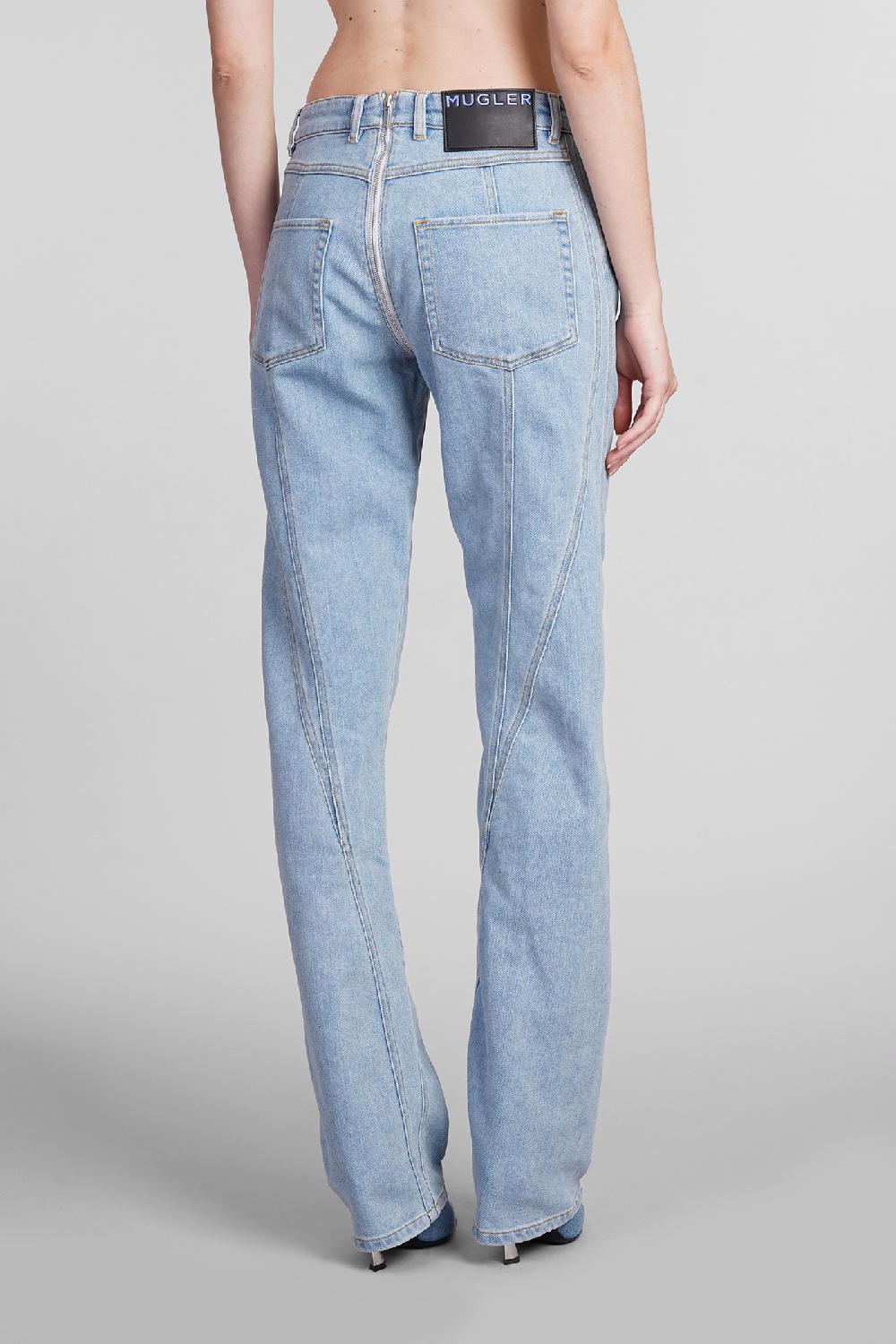 Deliberti Mugler Jeans In Denim Blu Cod. 400898 - Deliberti The Luxury Shopping