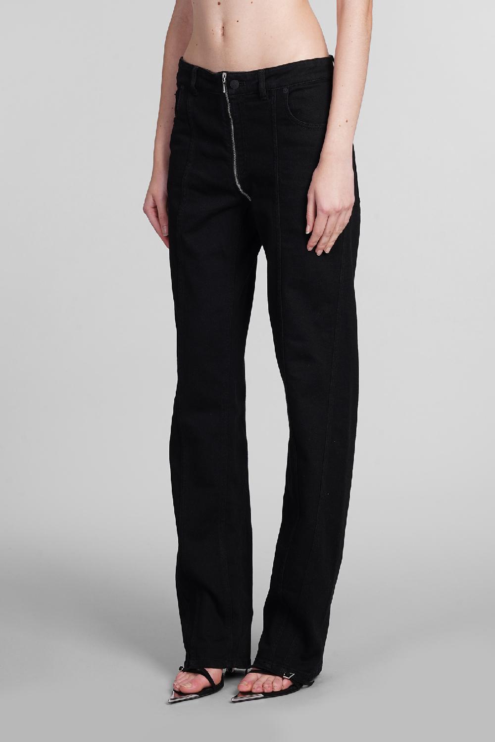 Deliberti Mugler Jeans In Denim Nero Cod. 400897 - Deliberti The Luxury Shopping