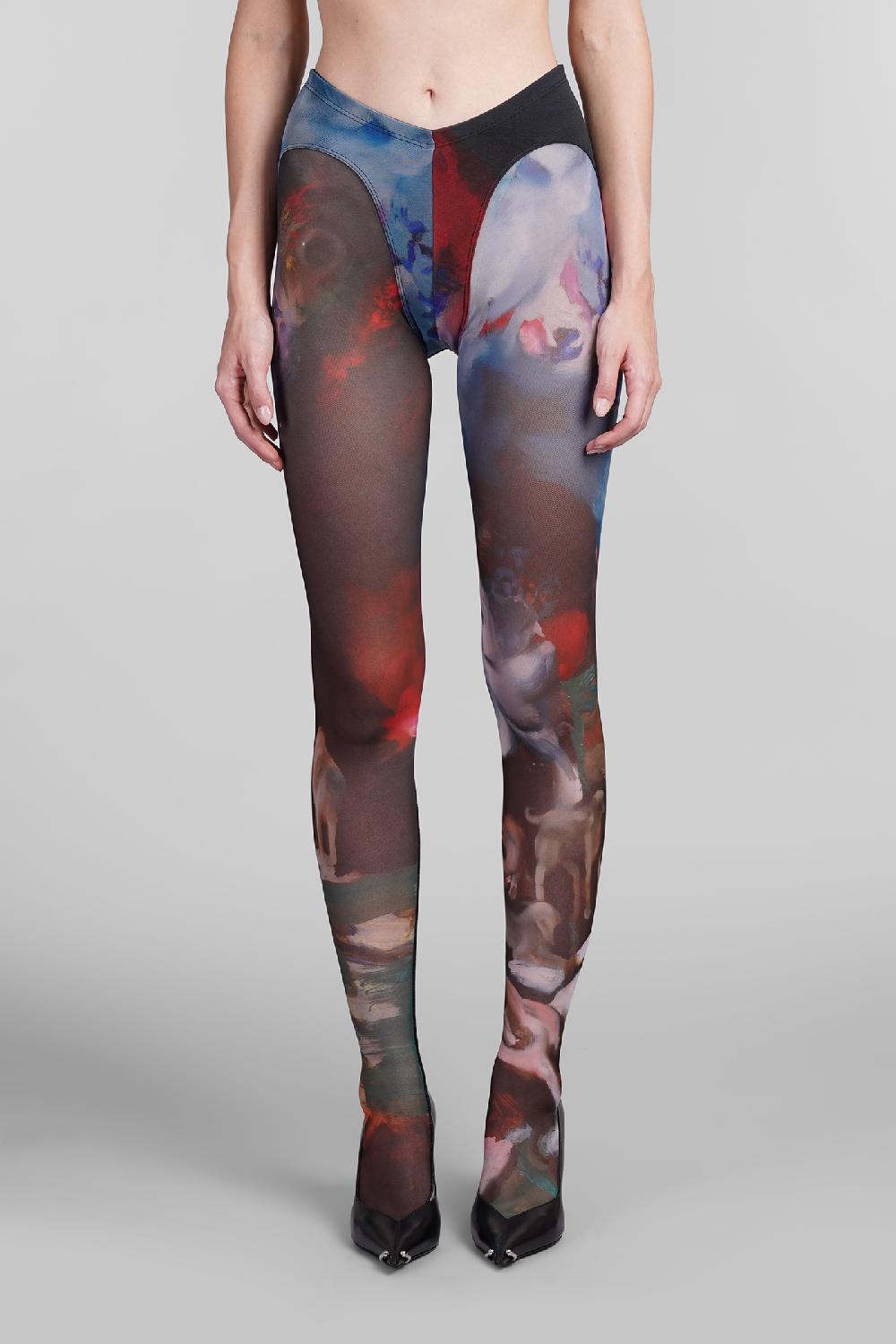 Deliberti Mugler Leggings in poliammide multicolor cod. 406239 - Deliberti The Luxury Shopping