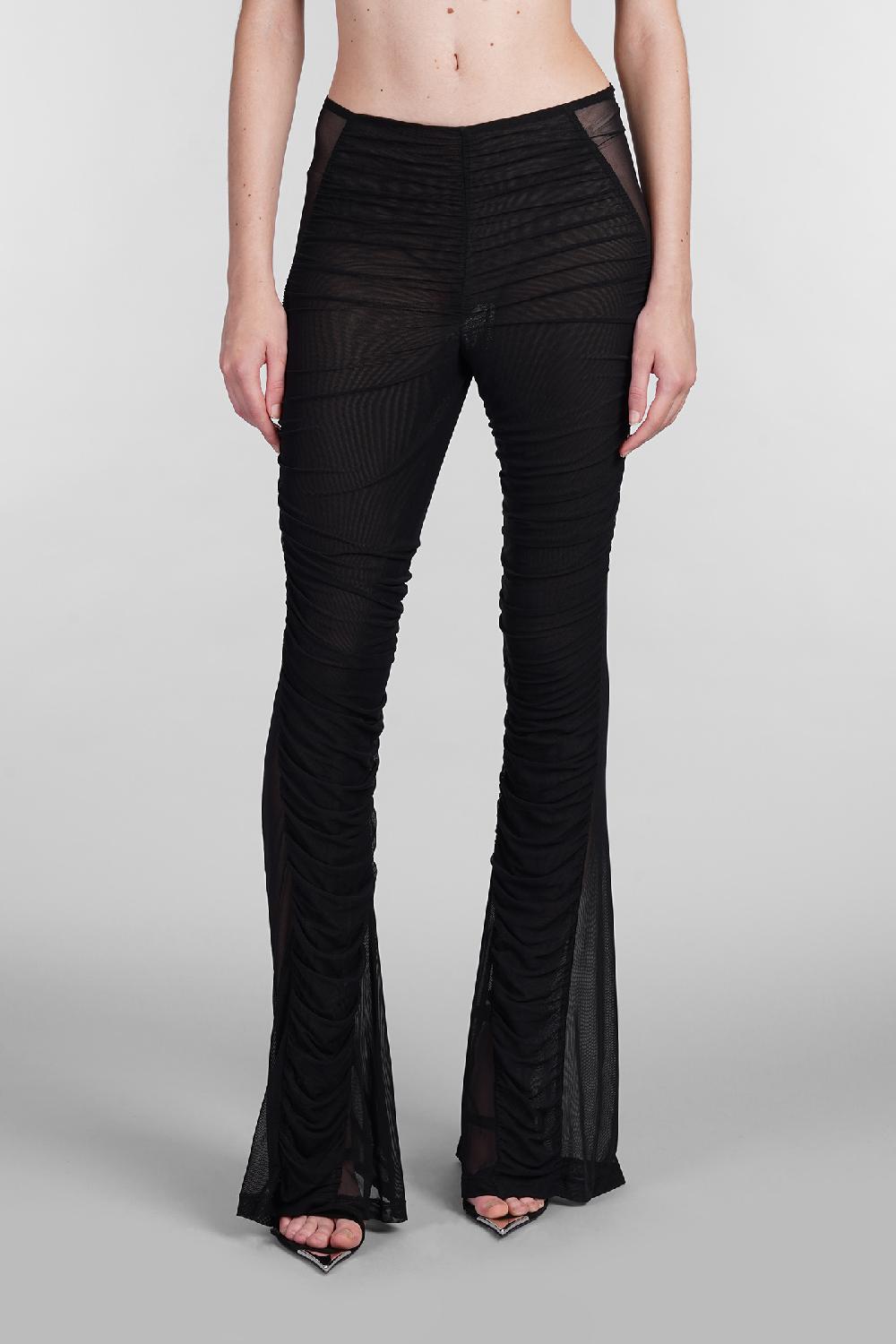 Deliberti Mugler Pantalone in poliammide nera cod. 402656 - Deliberti The Luxury Shopping