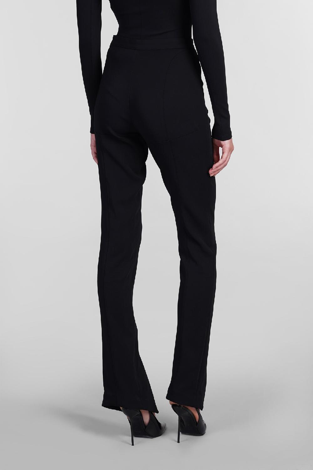 Deliberti Mugler Pantalone In Viscosa Nera Cod. 402662 - Deliberti The Luxury Shopping
