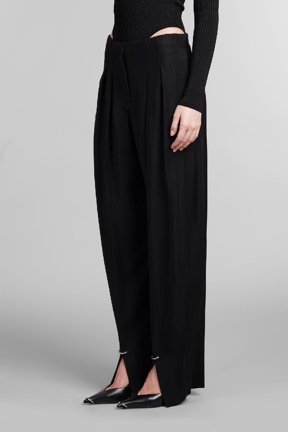 Deliberti Mugler Pantalone In Viscosa Nera Cod. 405084 - Deliberti The Luxury Shopping