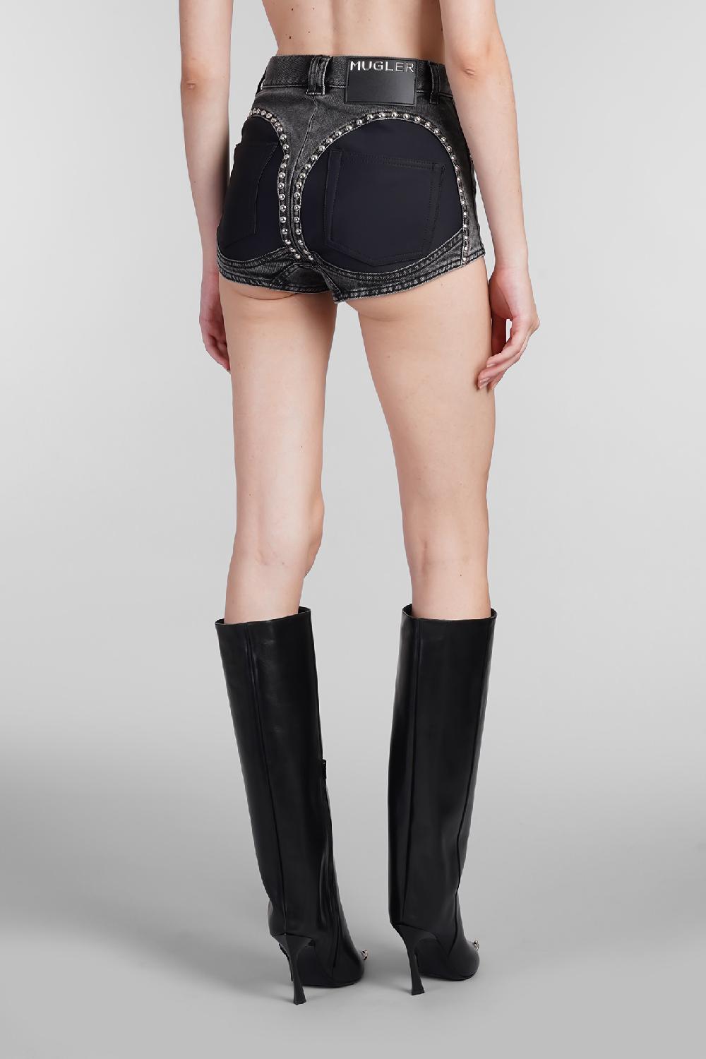 Deliberti Mugler Shorts In Cotone Grigio Cod. 403793 - Deliberti The Luxury Shopping