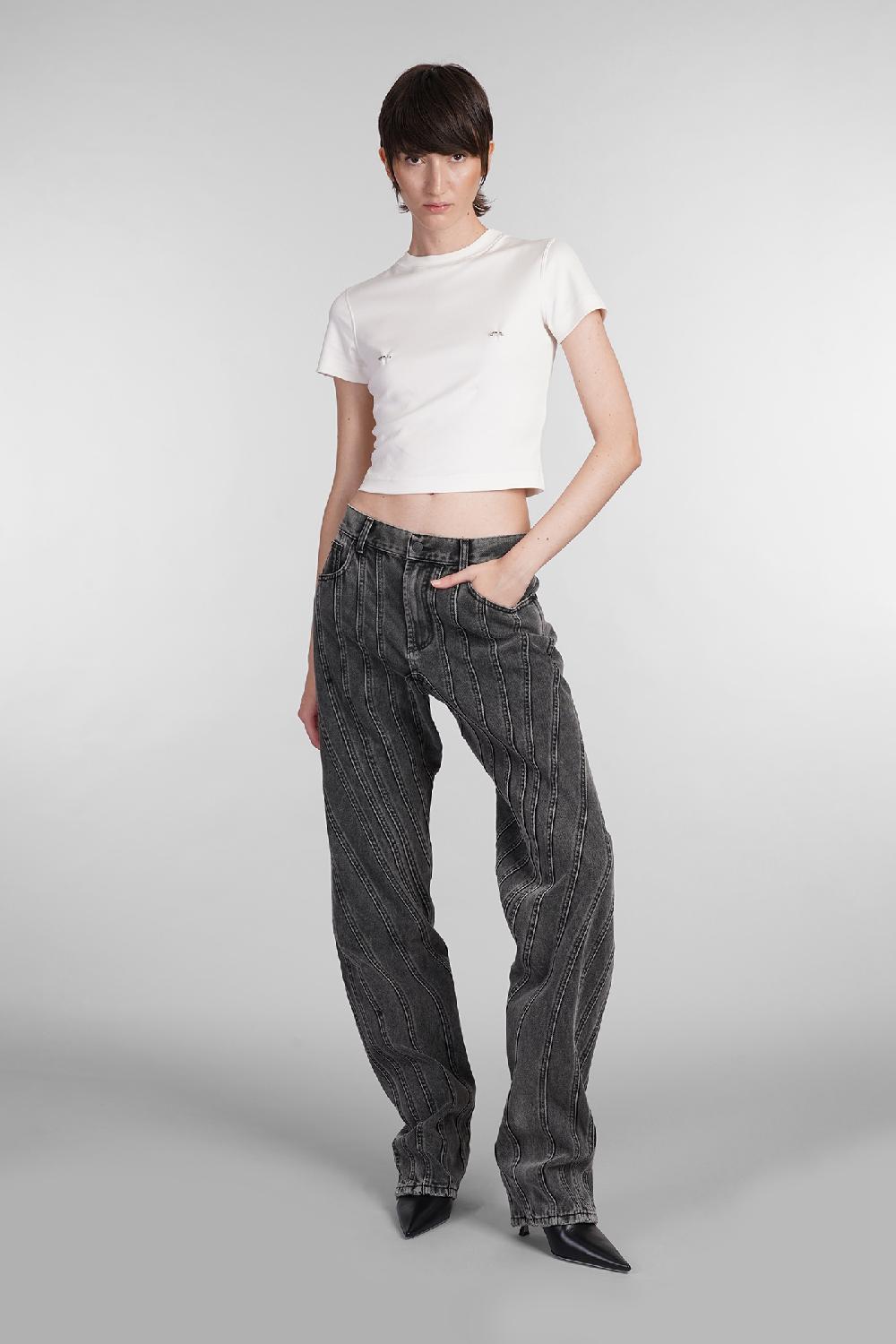 Deliberti Mugler T-shirt In Cotone Bianco Cod. 402659 - Deliberti The Luxury Shopping