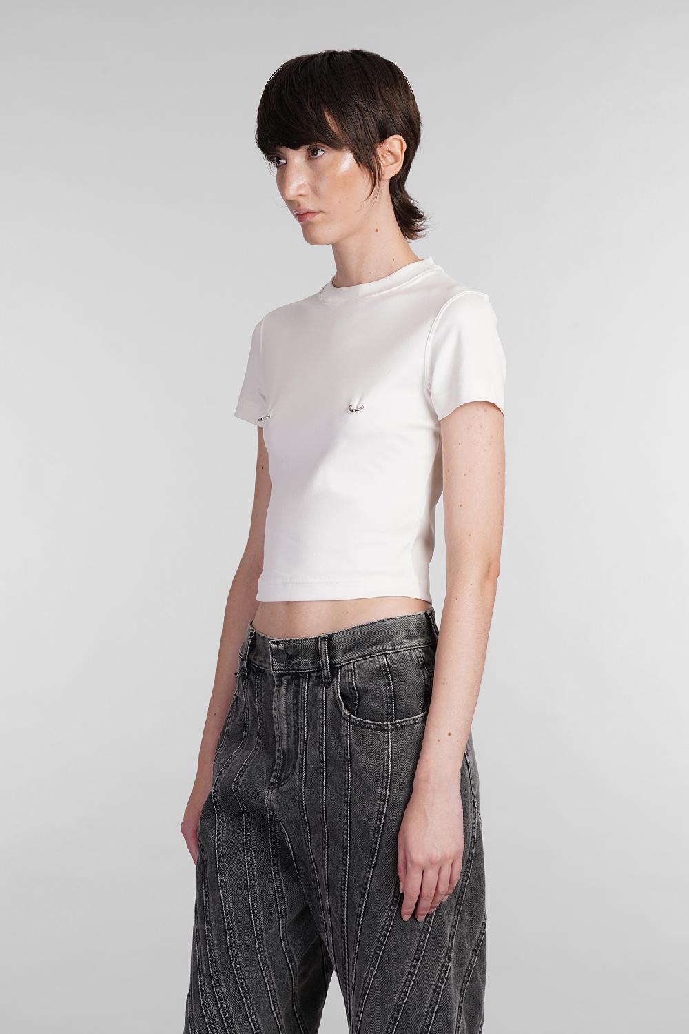 Deliberti Mugler T-shirt In Cotone Bianco Cod. 402659 - Deliberti The Luxury Shopping