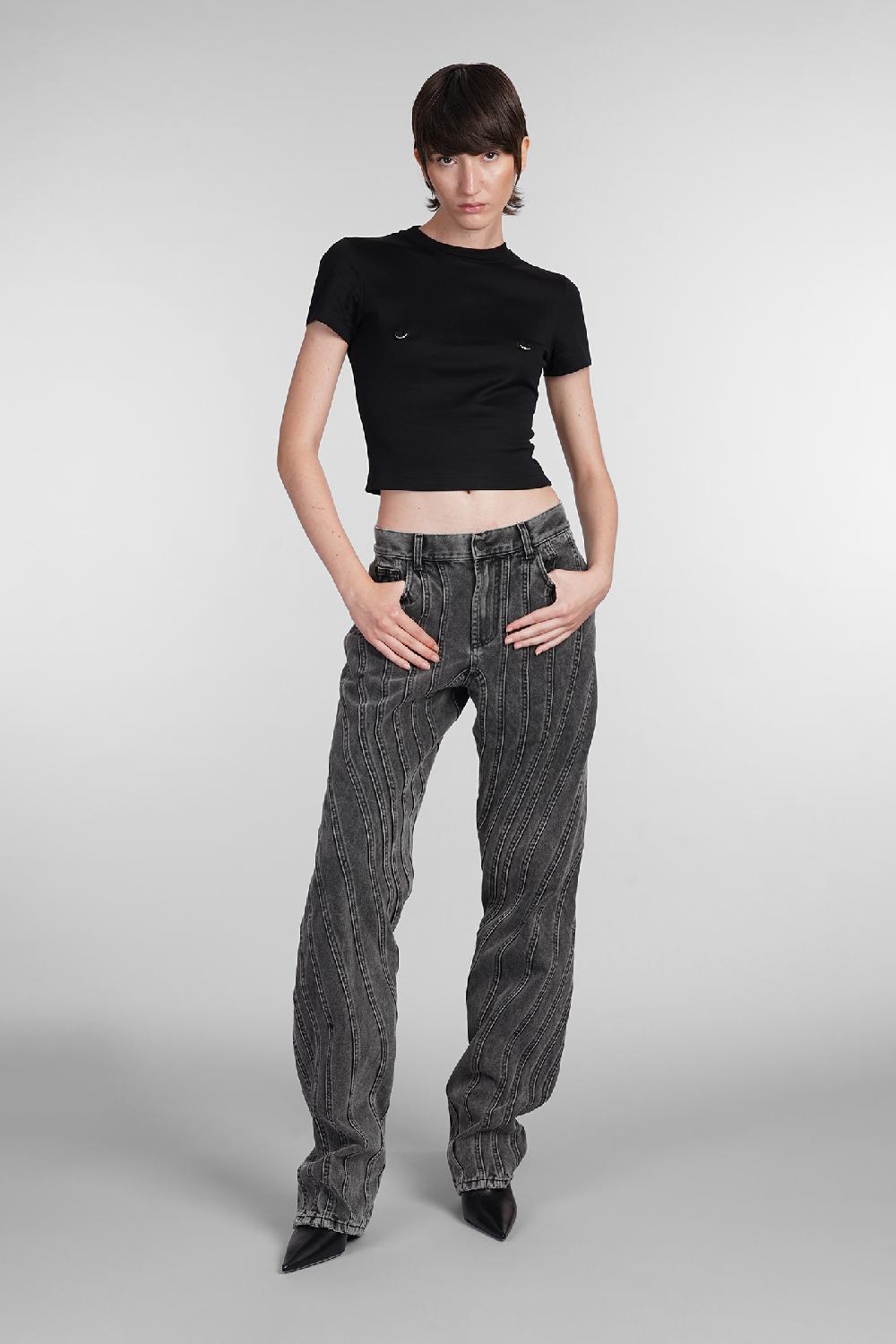 Deliberti Mugler T-shirt In Cotone Nero Cod. 402660 - Deliberti The Luxury Shopping