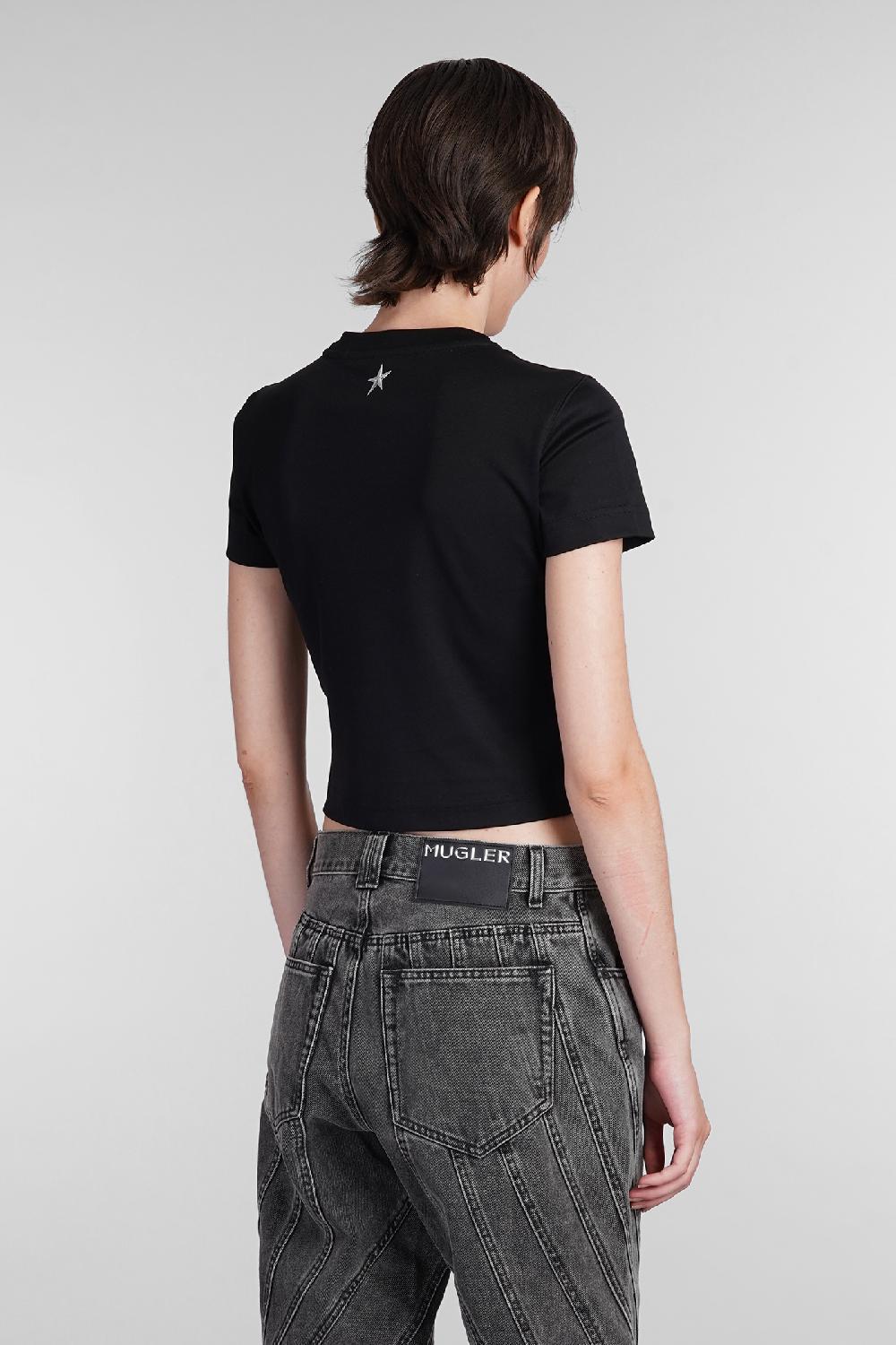 Deliberti Mugler T-shirt In Cotone Nero Cod. 402660 - Deliberti The Luxury Shopping