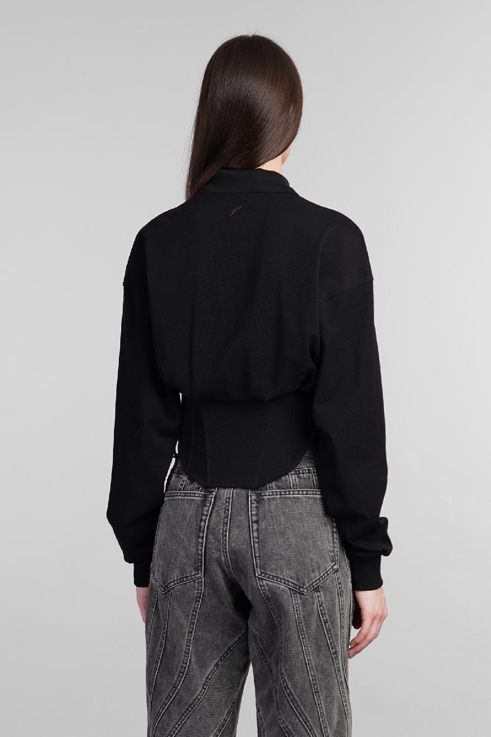 Deliberti Mugler Topwear In Cotone Nero Cod. 404125 - Deliberti The Luxury Shopping