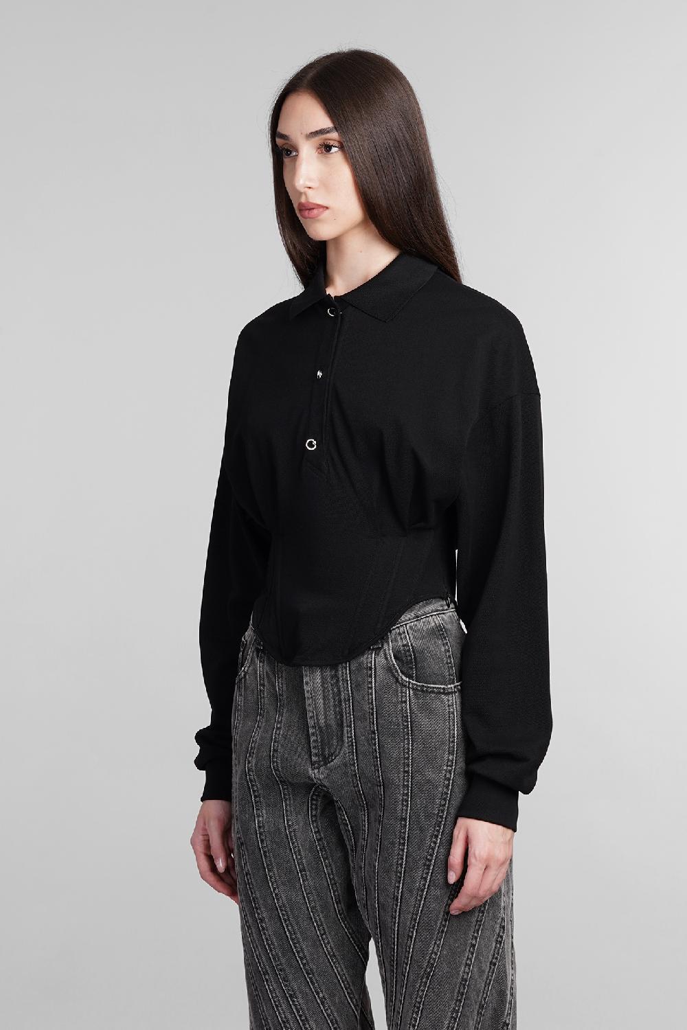 Deliberti Mugler Topwear In Cotone Nero Cod. 404125 - Deliberti The Luxury Shopping