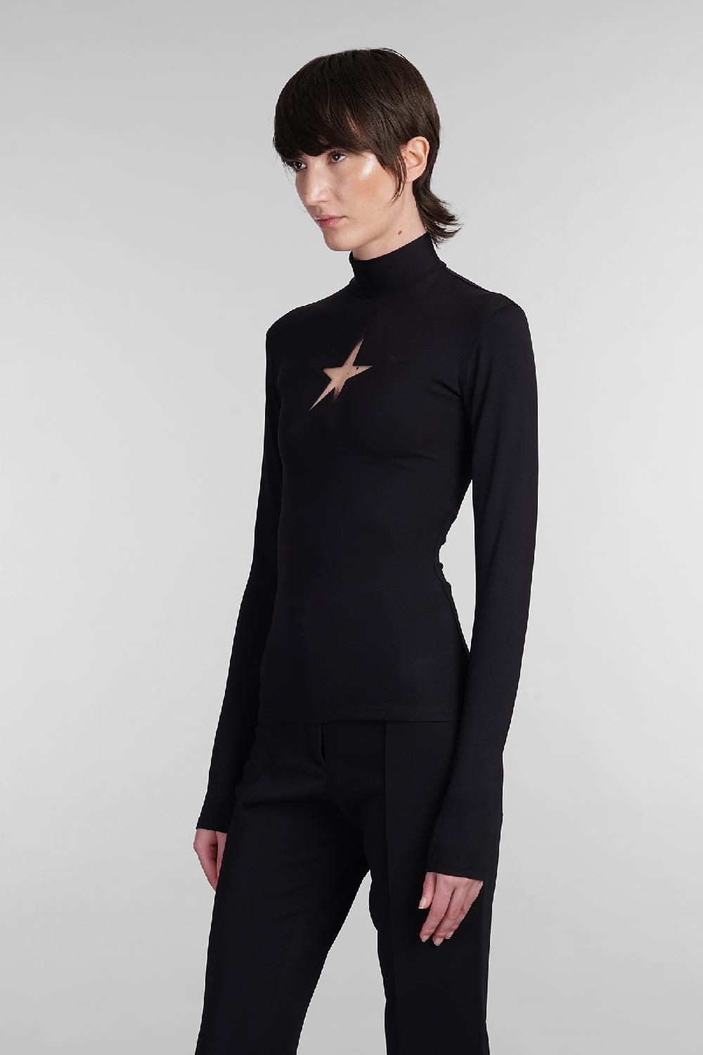Deliberti Mugler Topwear In Poliammide Nera Cod. 402658 - Deliberti The Luxury Shopping