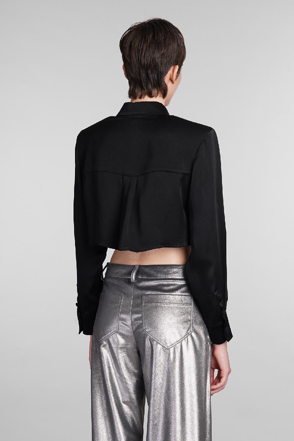 Deliberti MVP Wardrobe Camicia Bayard In Acetato Nero Cod. 410169 - Deliberti The Luxury Shopping