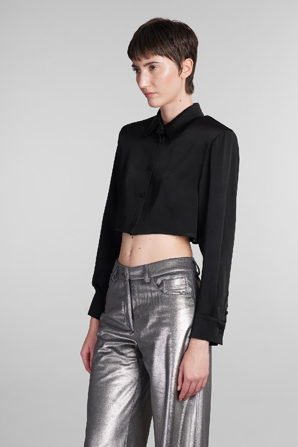 Deliberti MVP Wardrobe Camicia Bayard In Acetato Nero Cod. 410169 - Deliberti The Luxury Shopping