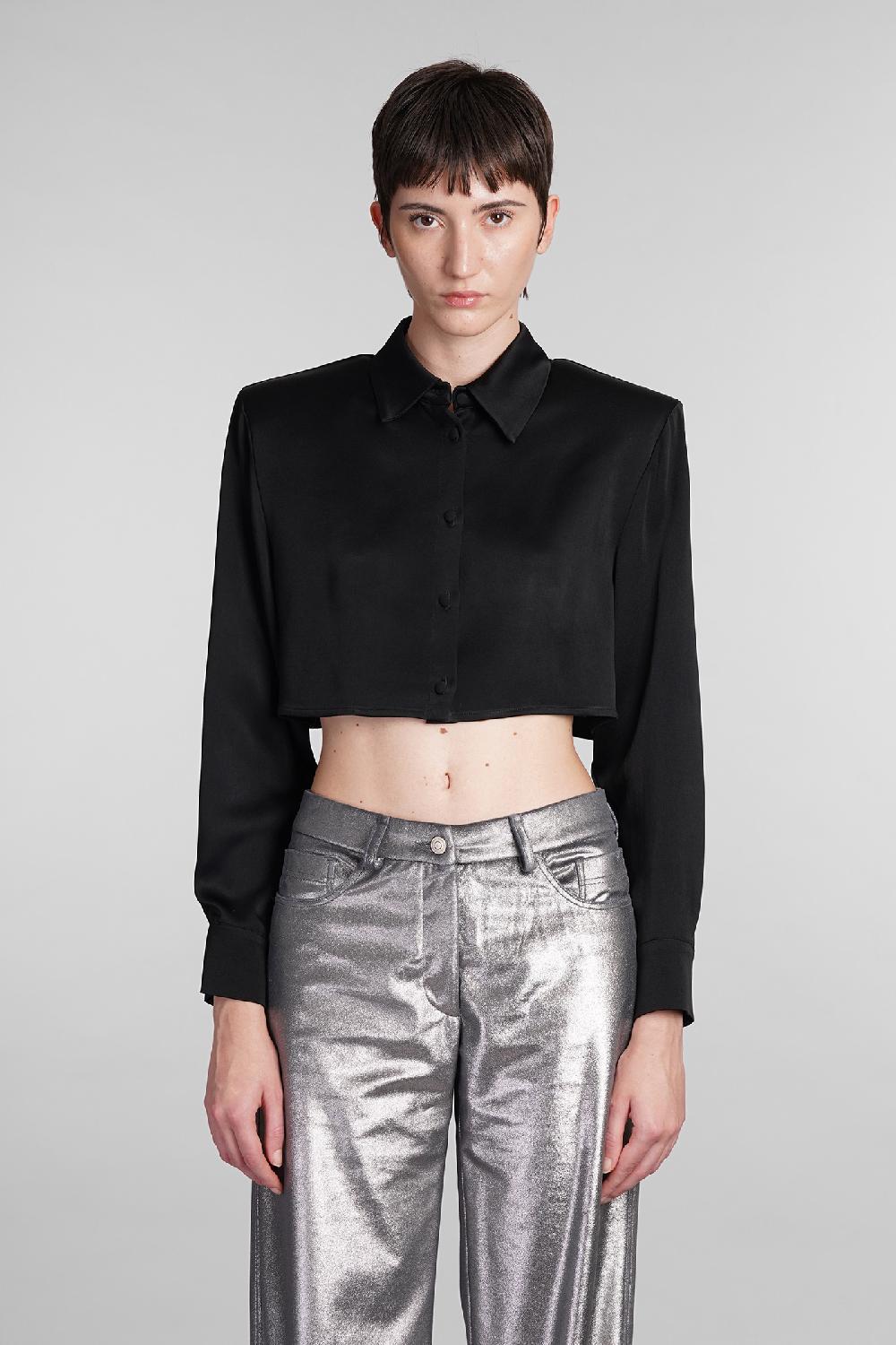 Deliberti MVP wardrobe Camicia bayard in acetato nero cod. 410169 - Deliberti The Luxury Shopping